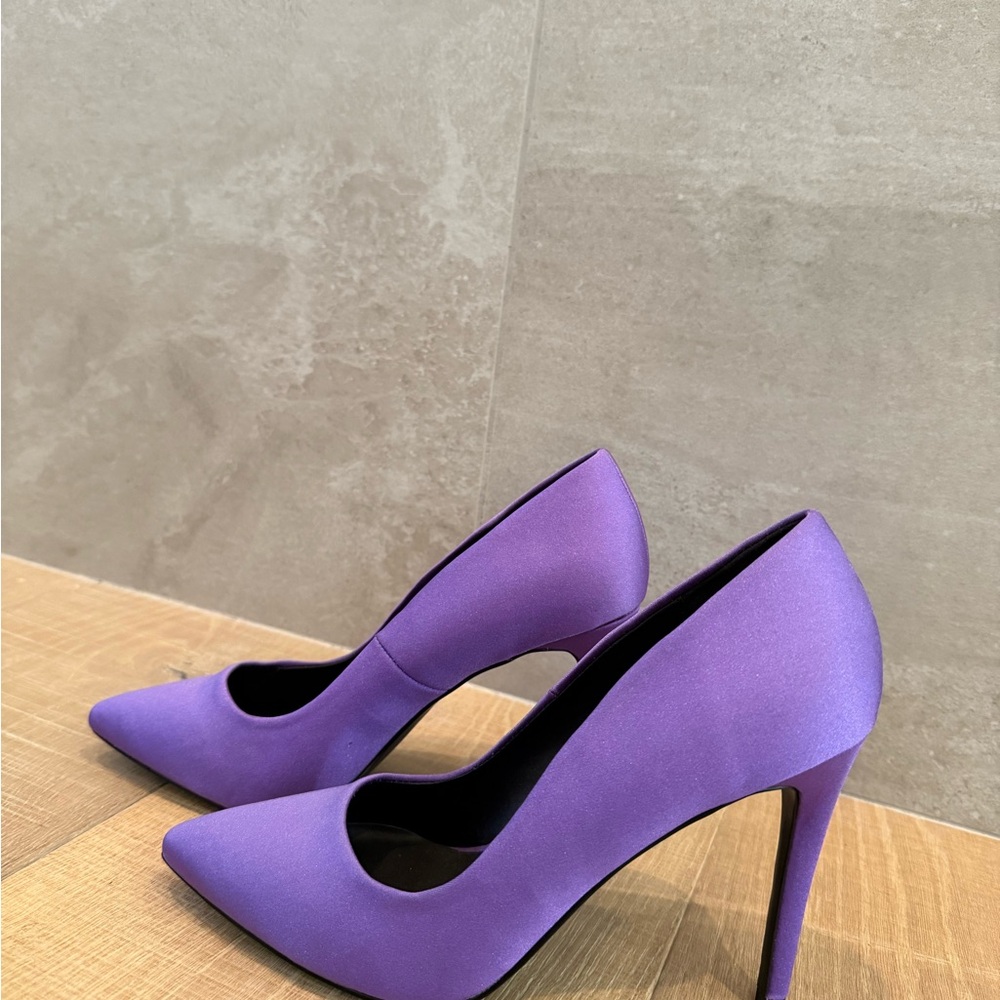 Call It Spring Purple Stiletto Heels with Pointed Toe